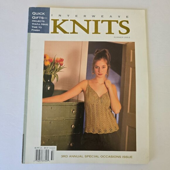 Interweave Knits Summer 2003 Magazine Featuring Knitting Patterns & Techniques F - Picture 16 of 16